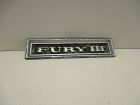 "Fury III" nameplate