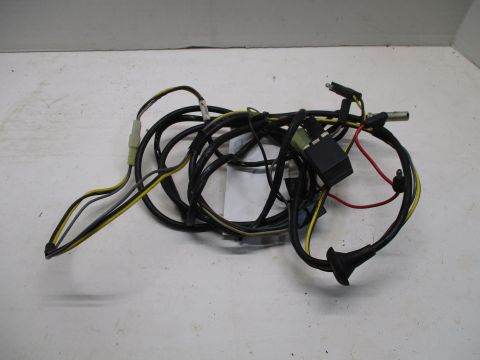 Power antenna wiring harness, relay, and coax cable