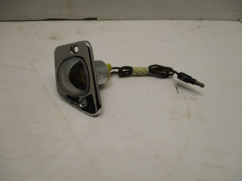 Left license light assembly