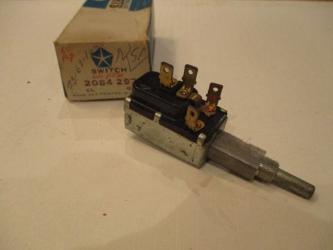 Windshield wiper switch