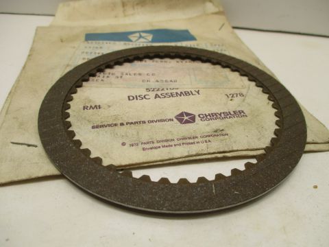 Transmission rear clutch disc