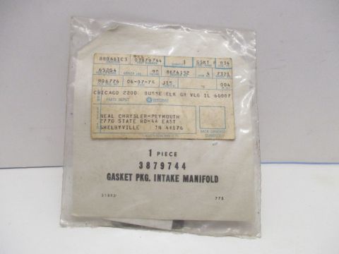 Intake manifold gasket