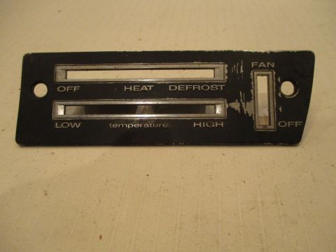 Heater control bezel