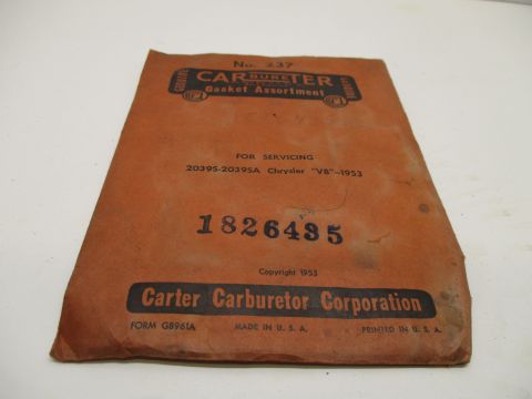 Carburetor gasket assortment
