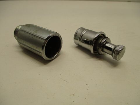 Cigar lighter with receptacle