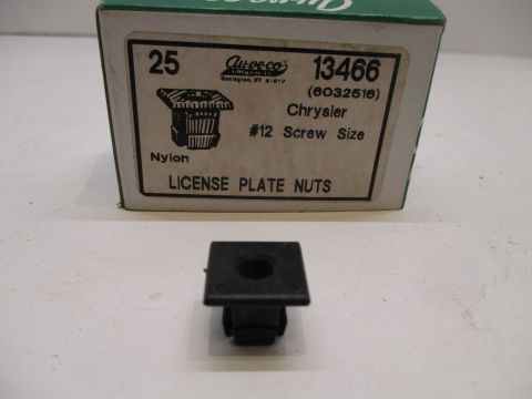 License plate nut