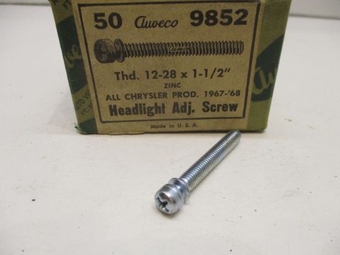 Headlight adjuster screw