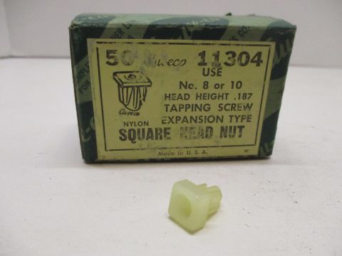 Square head nylon nut