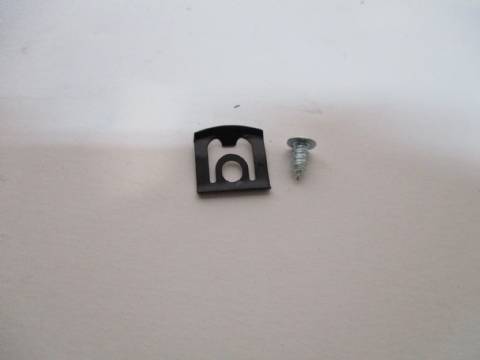 Moulding clip with screw