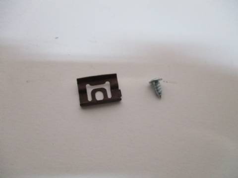 Moulding clip with screw