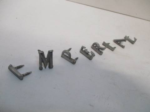 Set of "Imperial" letters