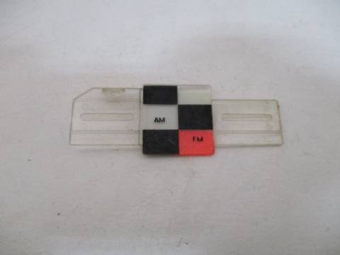 Radio "AM/FM" slide plate