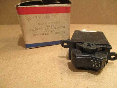 Heated rear window switch