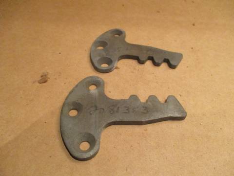 Pair of door lock strikers