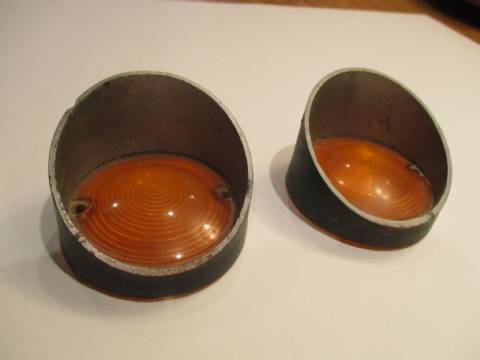 Pair of parking light lenses