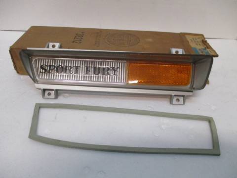 Left cornering lamp lens and gasket