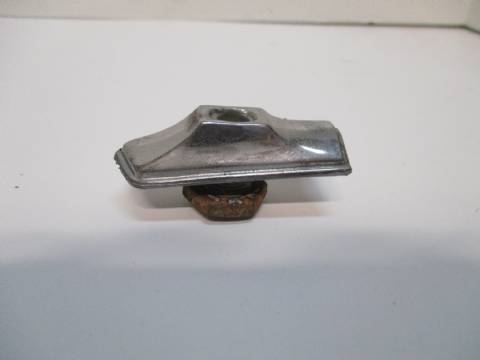 Hood ornament base and nut