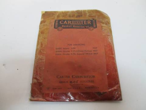 Carburetor gasket assortment
