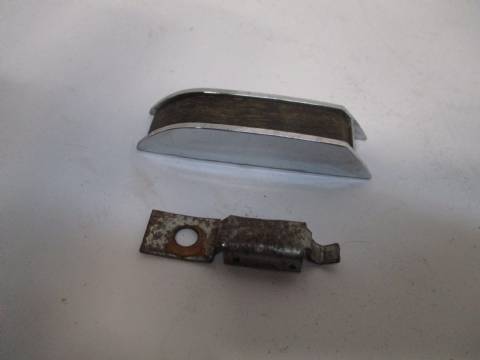 Door assist strap end cover and retainer