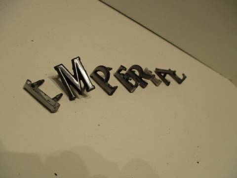 Set of "Imperial" letters