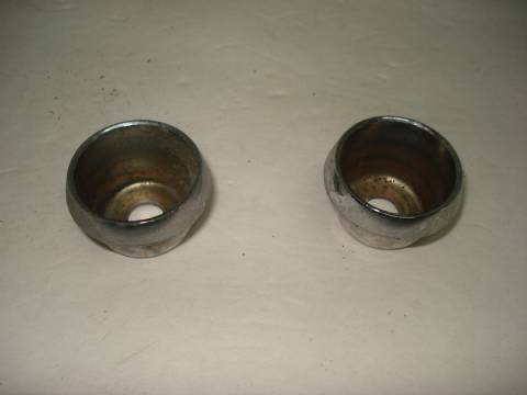 1956 Chrysler pair of dash switch bezels
