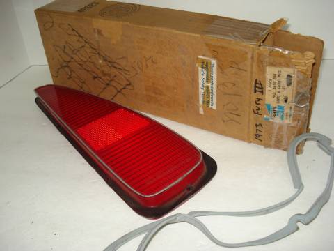1973 Fury III right tail light lens and gasket