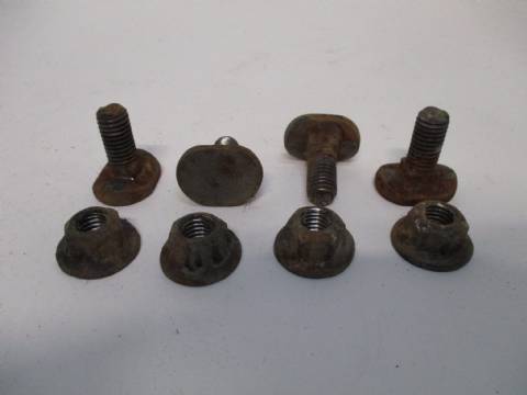 Rear bumper mounting hardware