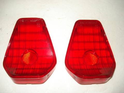 Pair of taillight lenses