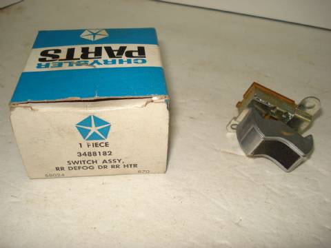 Rear defogger blower switch