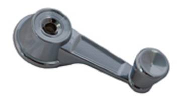 Short quarter window crank handle