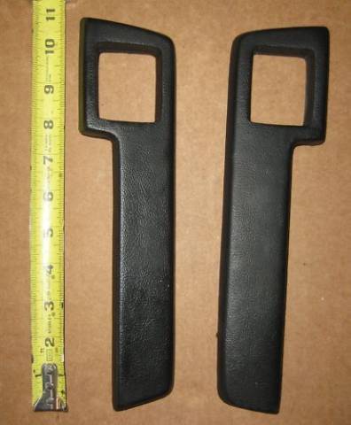 Pair of 10.5" rear armrest pads with ashtray cutouts
