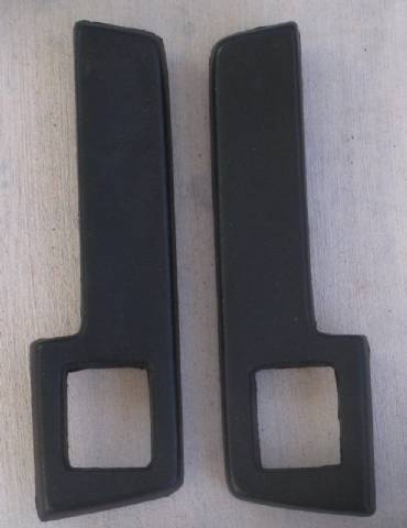 Pair of 9" rear armrest pads with ashtray cutouts