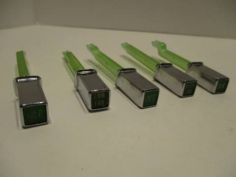 Set of 5 heater pushbuttons