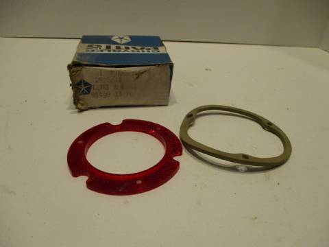 Backup light reflector lens and gasket