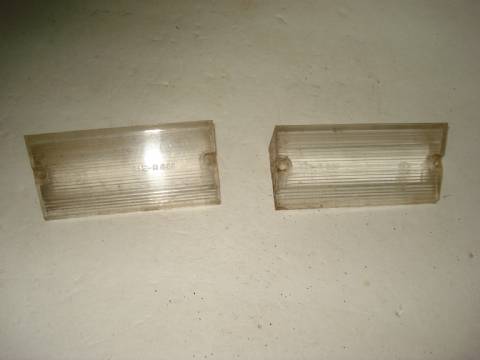 Pair of backup light lenses