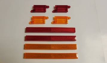 Complete set of side marker lenses & reflectors