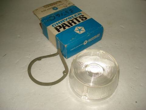 Backup light lens and gasket