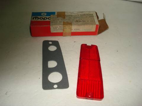 Right rear side marker lens and gasket