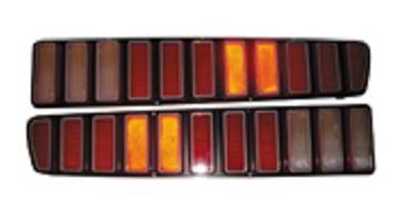 Pair of taillight lenses