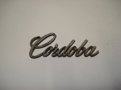"Cordoba" nameplate