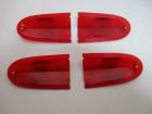 Set of four taillight lenses