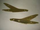 1961 Imperial pair of quarter panel emblem gold backings